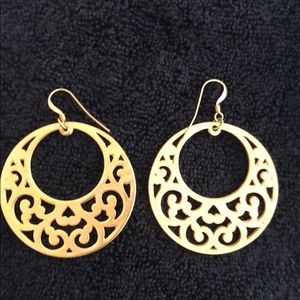 Gold tone earrings